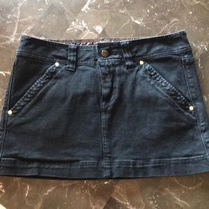 Express X2 black denim skirt, size 4
